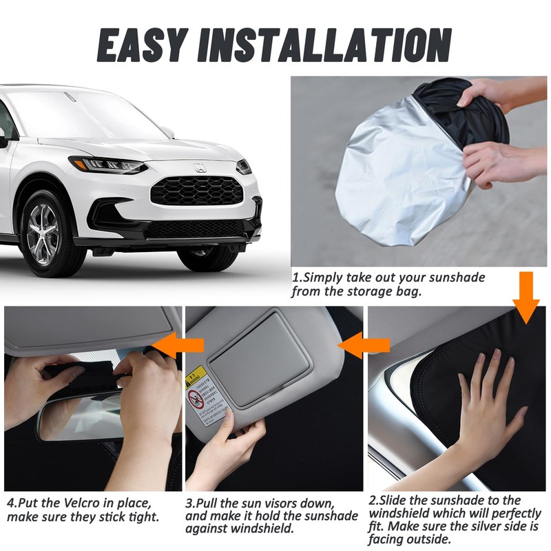 Windshield Sun Shade for 2023 2024 2025 2026 Honda HRV
