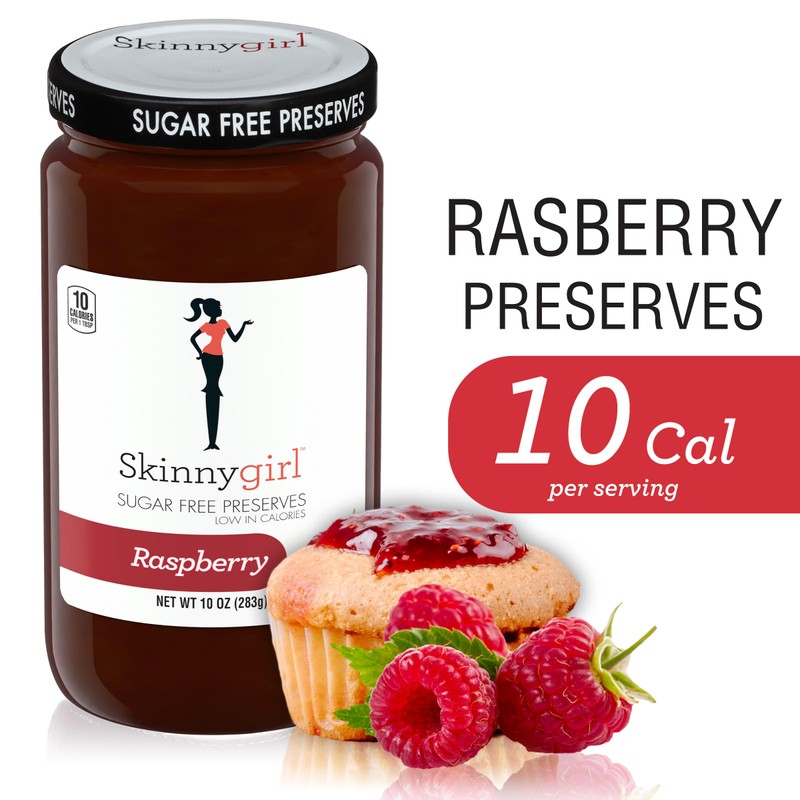 Skinnygirl Sugar Free Kosher Preserves, Raspberry, 10 Ounce (Pack of