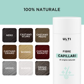 ULTI Paris Scattered Hair for Hair Thickening & Full Hair, 100% Natural! Pouring Hair for Hair Loss and Light Hair, Hair Powder, 12 g (Light Brown) (12 g, Light Brown)