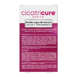 CICATRICURE - Maquillaje Lquido Tono Natural. Anti-arrugas bi-efecto color y tratamiento, pelcula de color que oculta lneas de expresin y unifica el  