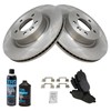 TRQ Front Brake Pad & Rotor Kit Brake Chemical Kit