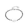 Dtja Clover Ball Beads Bracelet for Women Stainless Steel Luck