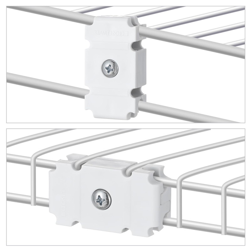 Weysat 12 Pcs Joiner Plates Set Closet Support Brackets Parts