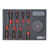 Wiha 91851 45 Piece Knife Maintenance Magnetic Workstation Tray Set