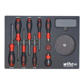 Wiha 91851 45 Piece Knife Maintenance Magnetic Workstation Tray Set