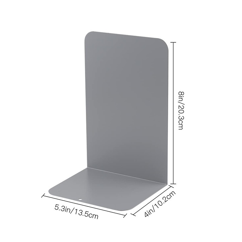MSDADA Metal Bookends, CD Book Stand for Children, Decorative Bookend
