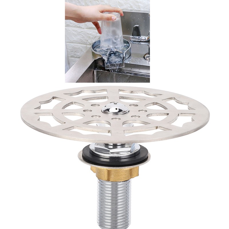 Bar Glass Rinser Faucet Head Stainless Steel Automatic Cup Washer