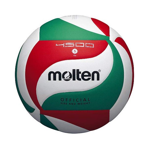 Molten BGR7-VY Balles de Volley Blanc/Vert/Rouge 5