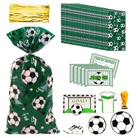 30 Football Candy Bags, 5 Football Invitation Cards, 5 Football Inserts, Football Themed Bags, Birthday Candy Bags, Birthday Gift Bags