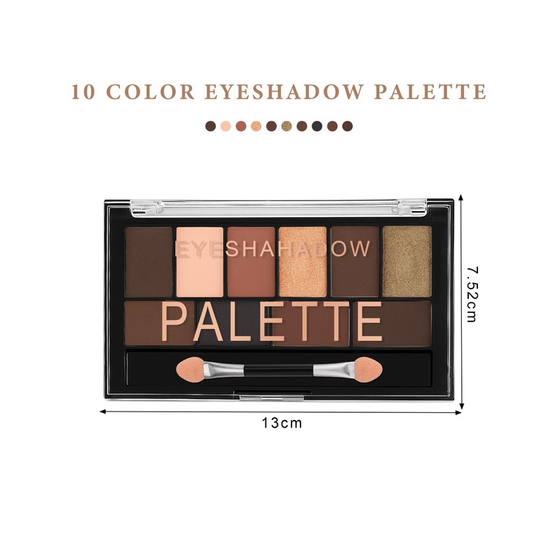 Erinde 10 Colours Lidscahtten Palette
