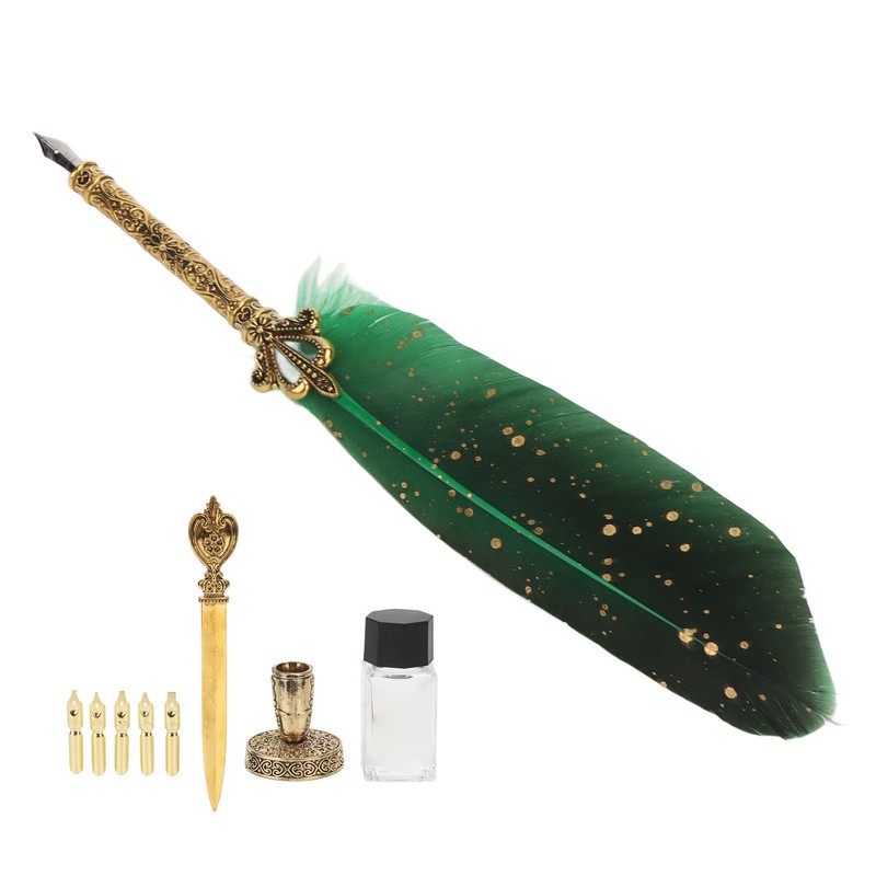 Quill Pen Set Retro Elegant Exquisite Smoothing Writing Multiple Replacement