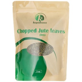KOPABANA Chopped Dried Jute Leaves | saluyot | Molokhia | Jute| palava| ewedu | lalo | malabar | Egyptian spinach| 2oz