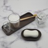 Bathroom Accessory Set - 10 Piece Brown Bathroom Accessories Set