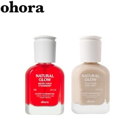 OHORA Natural Glow Milk Syrup/Natural Glow Nail strengthener 15ml, Color:Taro(M)