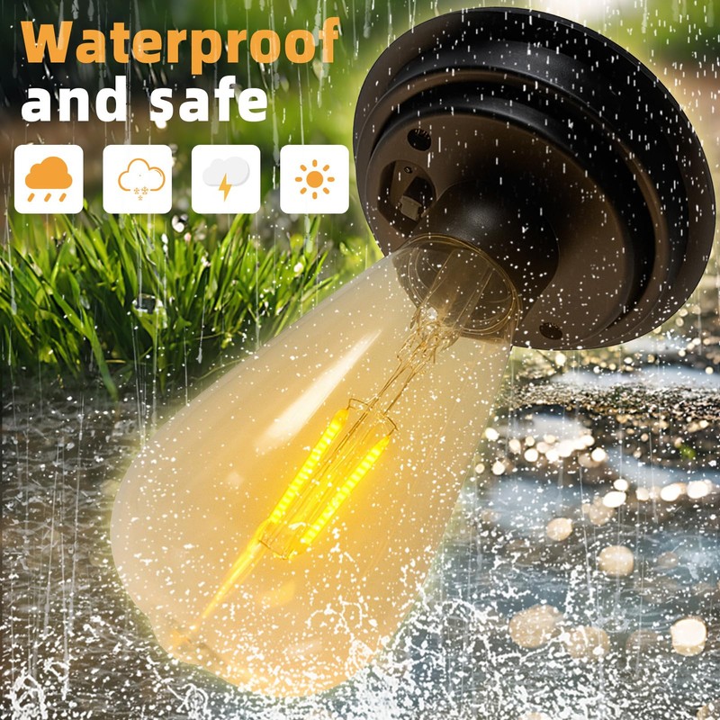 YUNJACKEYDZ Replacement Solar Light Tops-Solar Light Bulbs for Outside-Replacement Lights