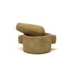 Sandstone Mortar with Pestle for Grinding Incense Resin - Handmade
