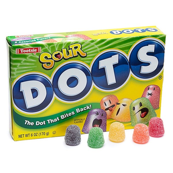 Tootsie Sour Dots Assorted Flavor Gumdrops, 6 oz