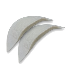 Nähmit - Premium Shoulder Pads for Jackets Jacket Coat Shoulder Pads for Tailoring Tailoring - Cotton Felt 1 Pair (White)
