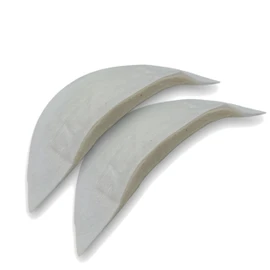 Nähmit - Premium Shoulder Pads for Jackets Jacket Coat Shoulder Pads for Tailoring Tailoring - Cotton Felt 1 Pair (White)
