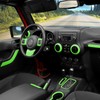 CheroCar 18PCS Interior Trim Kit for Jeep Wrangler JK JKU