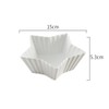 WAIT FLY Ceramic Star-Shaped Salad and Dessert Bowl - 2-in-1