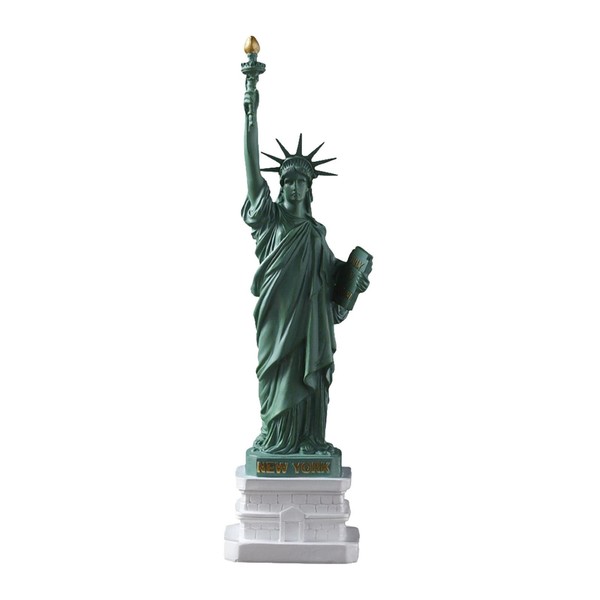 Ssiyiya Statua della Libertà Statua Scultura in resina Artigianato Vivido Statua della Libertà Souvenir Impermeabile New York Soggiorno Modello Souvenir Home Decor