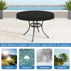 VANSHEIM Round Table Top Covers for Garden Furniture Covers Waterproof