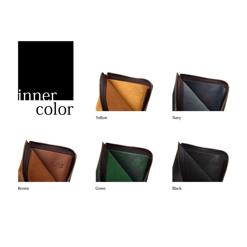 STCRAFT Thin Wallet, L-Shaped Zipper, Compact, Large Capacity, Men's, Women's,
