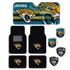JACKSONVILLE JAGUARS 4pc CARPET FLOOR MAT /SUNSHADE/ 2pc AIR FRESHER