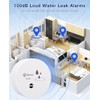 Geevon Water Leak Detectors - 100dB Alarm Sensors for Home