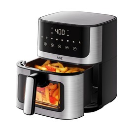 ASZ Basic Air Fryer 5 qt for Small Family - Compact 5qt Airfryer with 8-in-1 Presets Bake Toast Broil Reheat fit Most