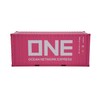 TANG DYNASTY 1:20 ONE 20GP Shipping Container Model Pink Abs