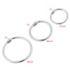 20 Pieces Metal Folding Binder Rings Key Ring Loose Leaf