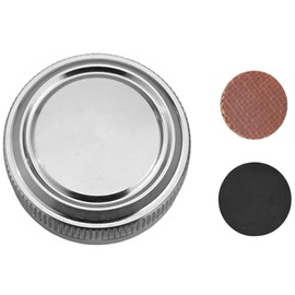 Crovakeu Aluminum Fishing Reel Spool Tension Knob Cap - Grey Replacement Part with Dual Gaskets for Reel Brake Control