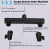 Double Shower Head with Shower Shut-Off Valves,2 Shower Head for