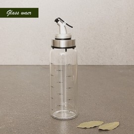 One-Touch Oil & Sauce Dispenser Bottle, 300ml Seasoning Container