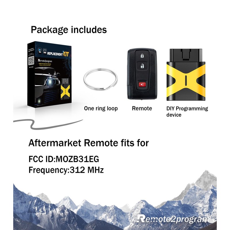 Remote2program Self Programmable Smart Car Key Keyless Entry Remote Start