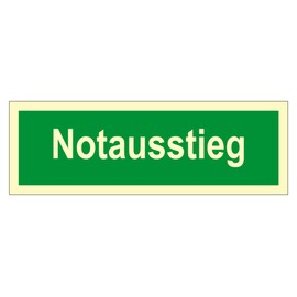 Rettungswegschild plastic, Long-Lastingly-SIDE - 5 Emergency Exit to 60 CM
