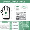 Eargardin Compostable Disposable Gloves 100% Compost Large Food Handing Gloves
