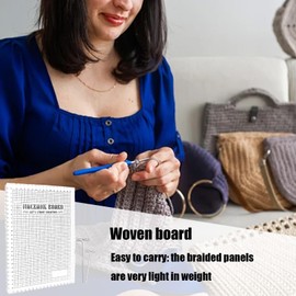 Macrame Board for Braiding Cording, Macrame Project Board, Macrame Board with T-Shaped Pins Bracelet Making Board for Braiding Bracelet Creating