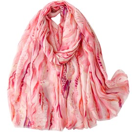 FAIRYGATE Pink Scarf for Women UK Scarfs for Women Scarf Lightweight for Beach Daily Party Banquet Scarves 72042