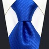 S&W SHLAX&WING Neckties Set Solid Blue Navy for Suit Ties