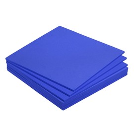 sourcing map EVA Foam Sheets Blue 9.8 Inch x 9.8 Inch 7mm Thick Crafts Foam Sheets for Costumes, Arts and Crafts Projects Pack of 6