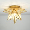 Aeyee Moravian Star Ceiling Light, Moroccan Flush Mount Ceiling Lighting