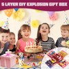 DIY Explosion Gift Box, 5 Layer Snack Explosion Box -