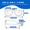 HXS 2-Pack Polarized Toddler Sunglasses with Strap for 2-4 Year
