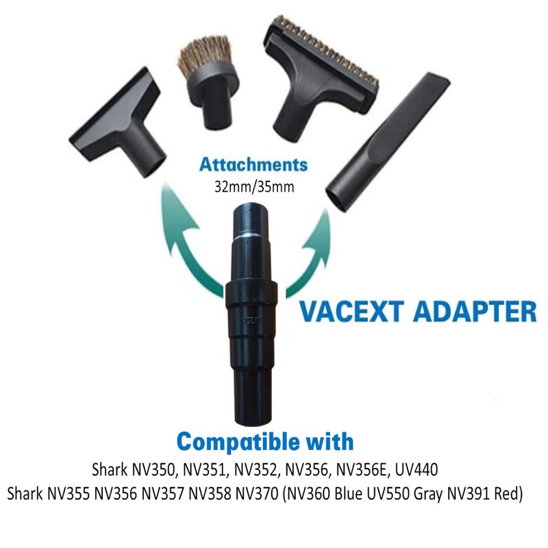 Universal Vacuum Hose Adapter Kit Reducer Attachment Set Converter from