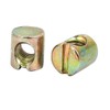 sourcingmap 20pcs M6x11mm Barrel Bolt Cross Dowel Slotted Furniture Nut