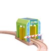 Wooden Car Wash Station, Toy Train Washer Playset Expansion Pack