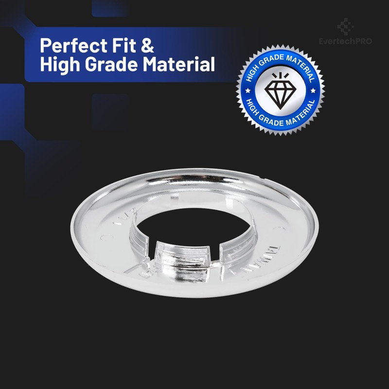 PLB23013P112IPS EvertechPRO Wall Plate - Chrome Plated 1-1/2 Inch IPS